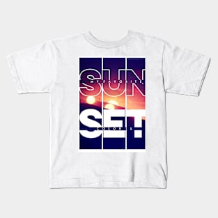 sun set Kids T-Shirt